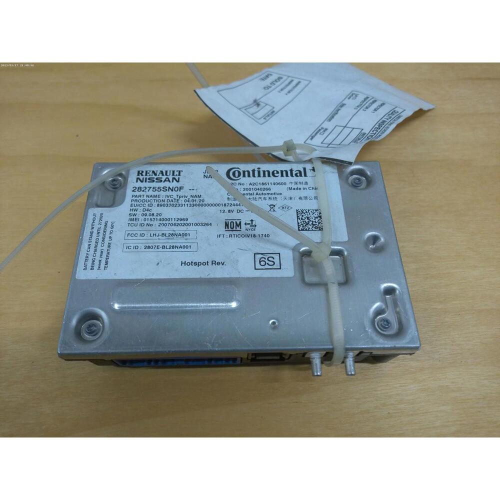 Renault Nissan Telematics Control Unit 282755SN0F Continental OEM TCU
